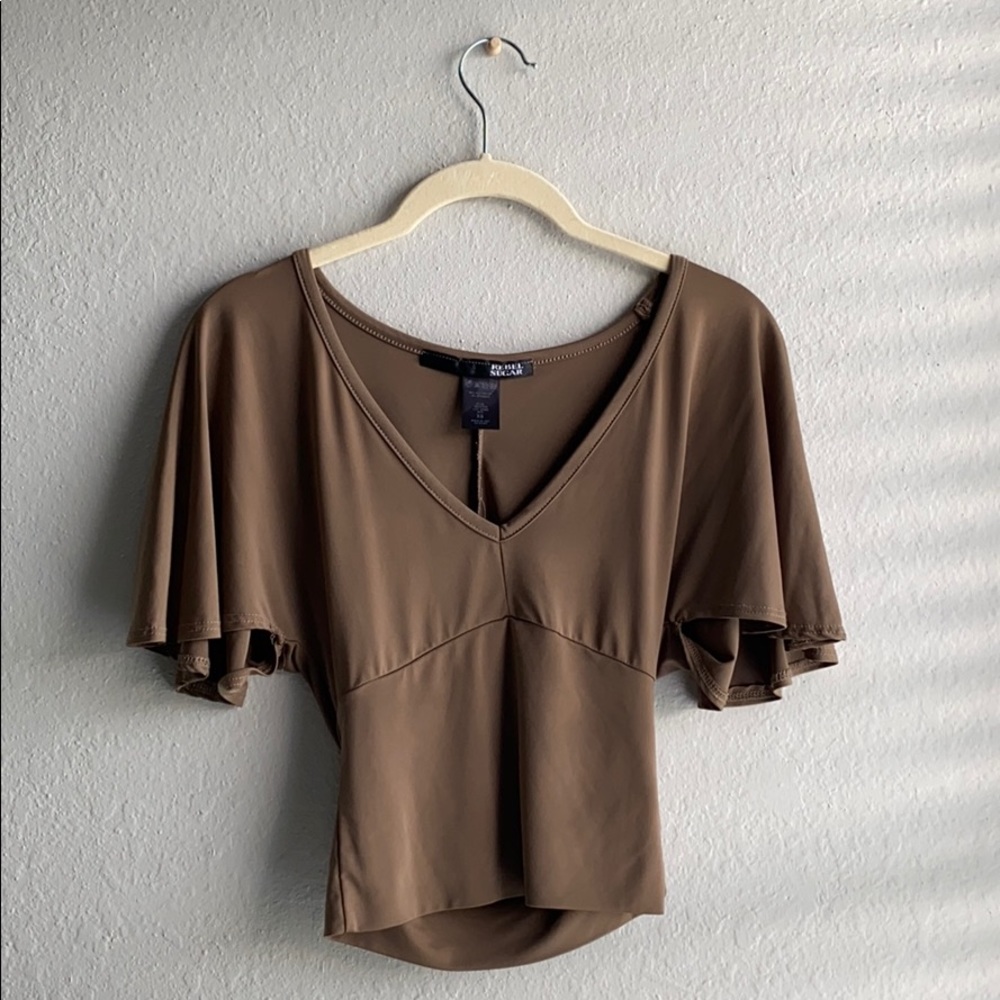 Silky Brown Top